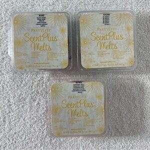 5/$35 PartyLite ScentPlus Wax Melts Black Cherry Mahogany Apple Be Happy!
